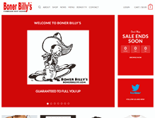 Tablet Screenshot of bonerbillys.com